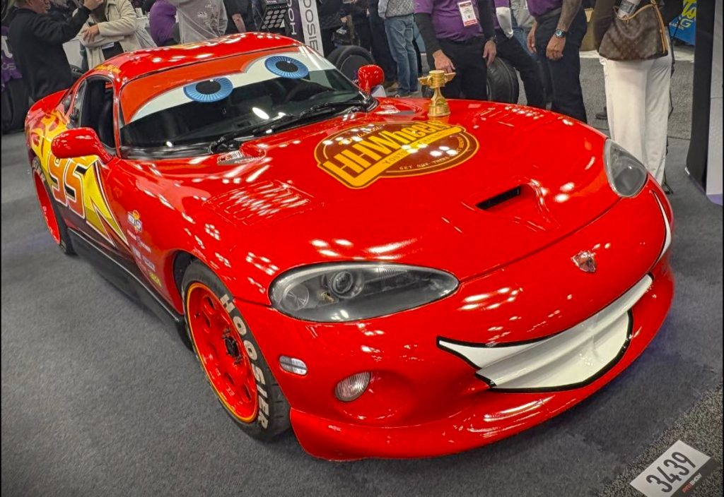 lightning mcqueen tribute car from Pixar Cars movie