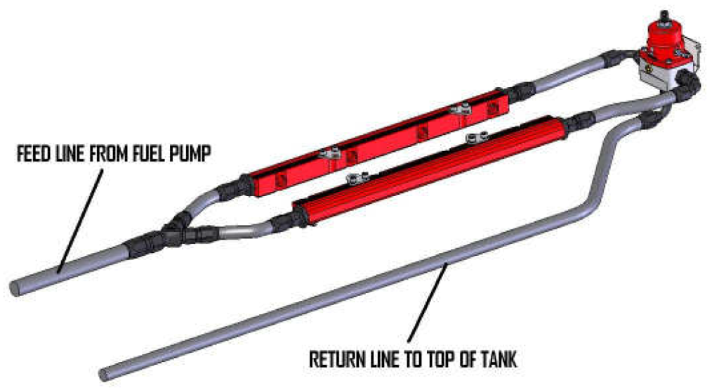 edelbrock fuel line diagram illustration