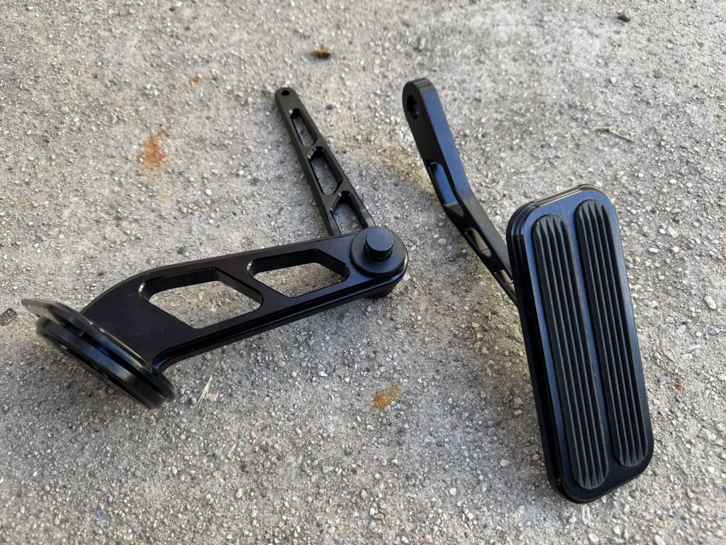 a pair of billet pedals