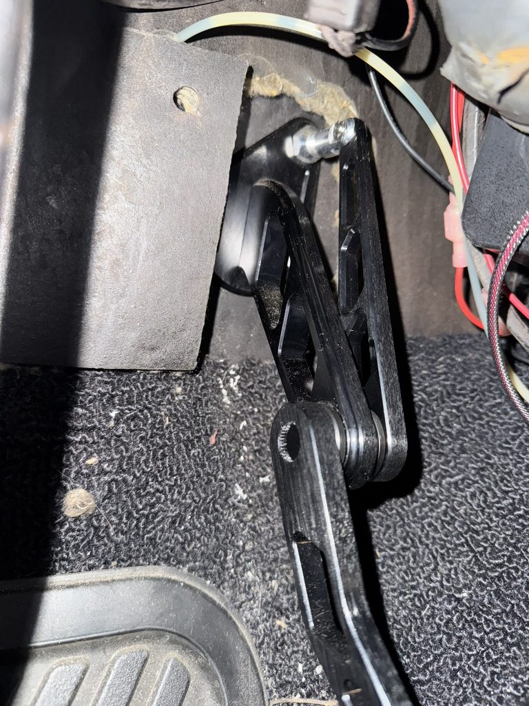 aftermarket throttle pedal installed