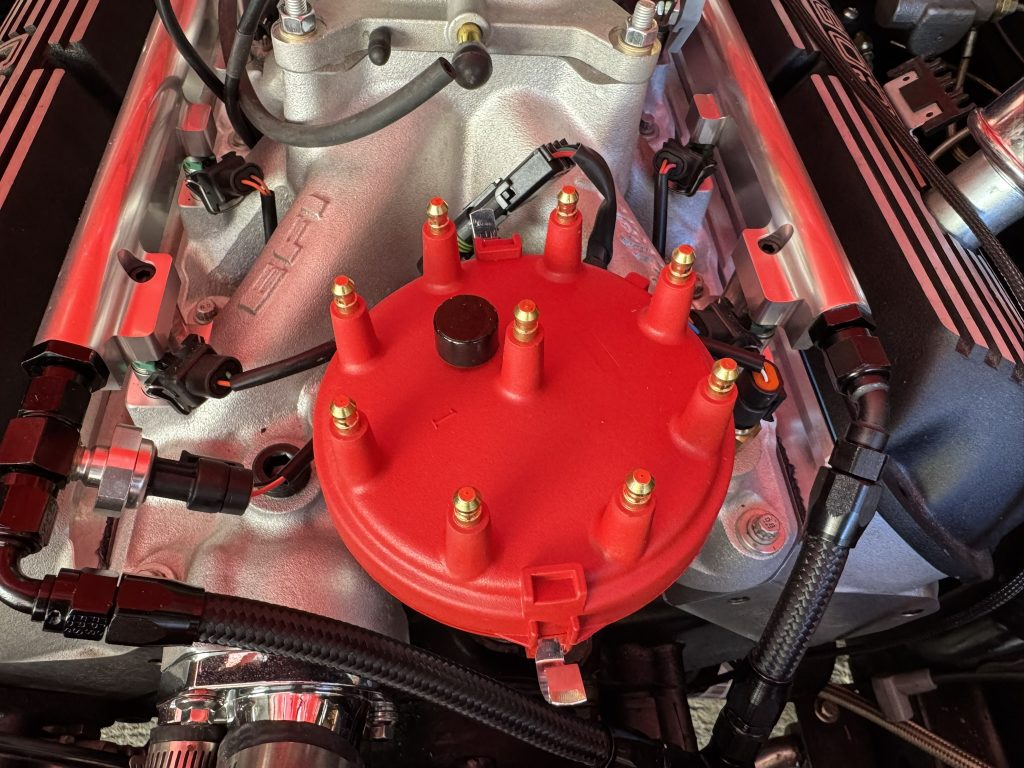 distributor installed without wires on a ford V8 engine