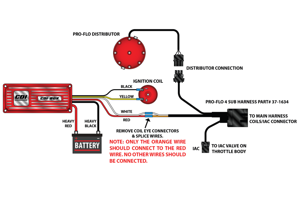 edelbrock Pro Flo EFI System ignition installation diagram