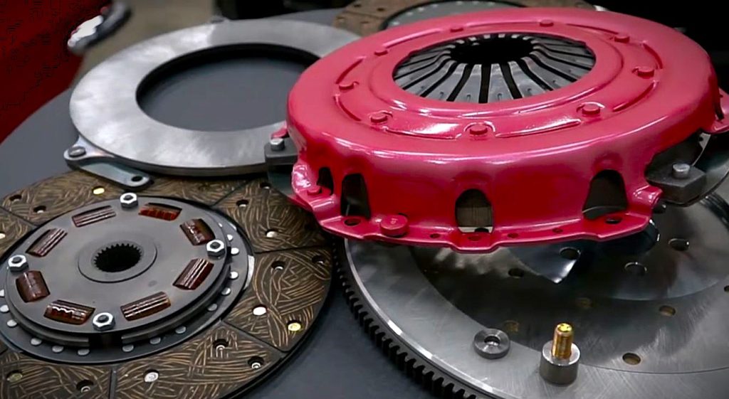 Disassembled Clutch on a Table