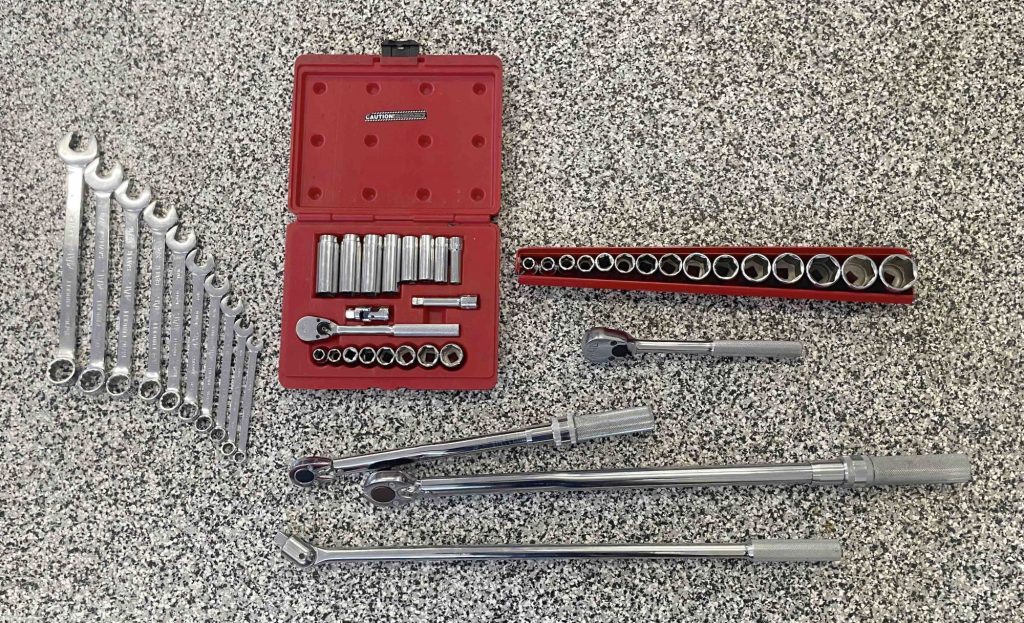 Wrenches and sockets for front suspension work