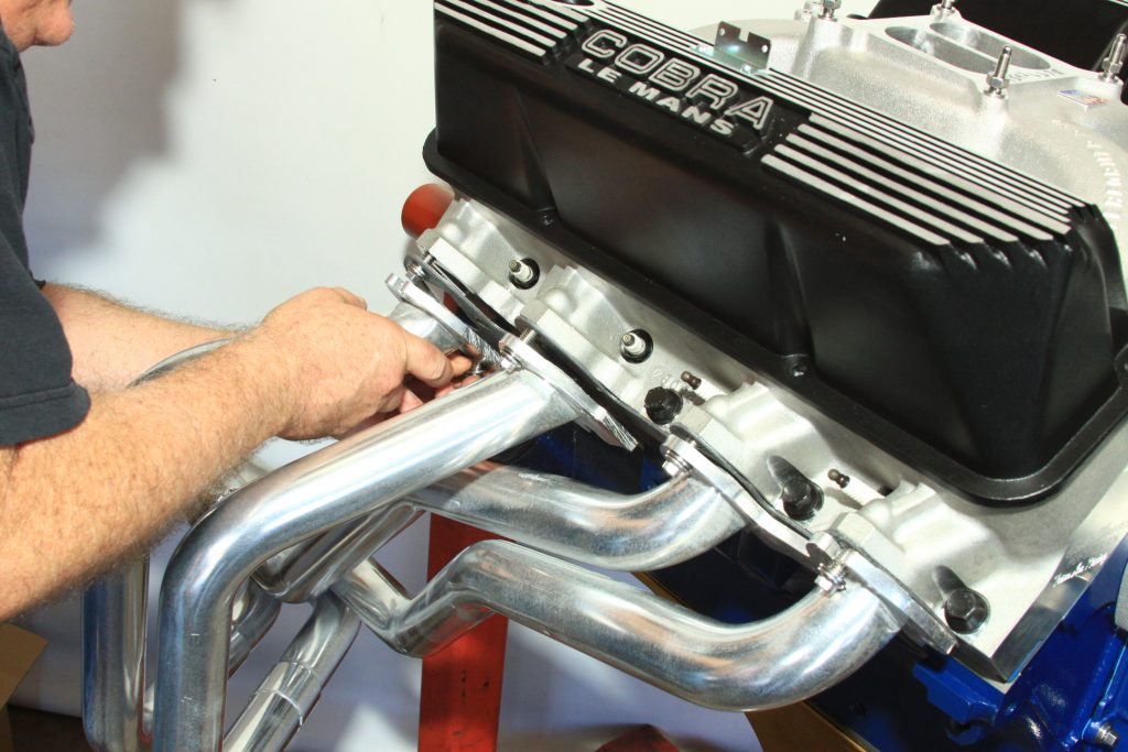 Hooker headers on Ford FE engine